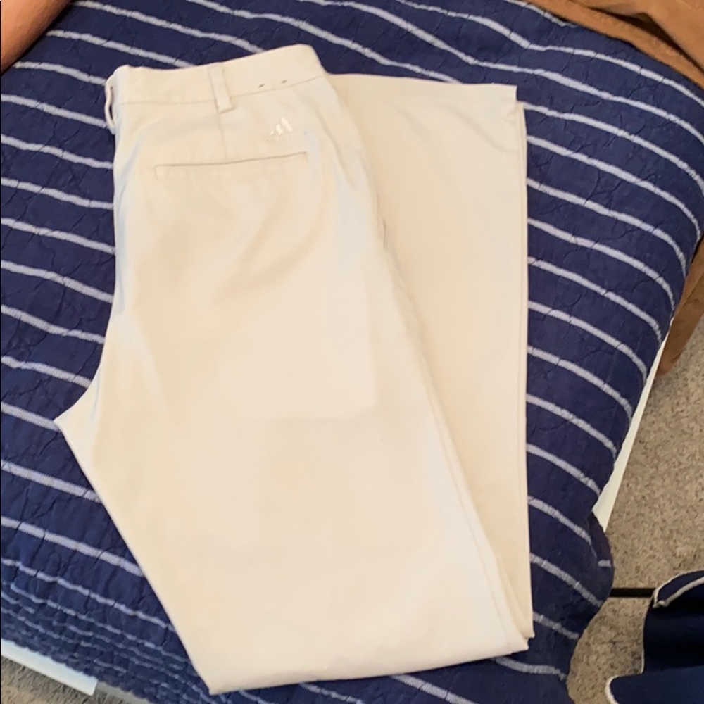 Adidas khaki golf pants 32x34